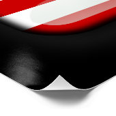 Poster Drapeau du Libéria (Coin)