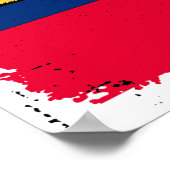 Poster Drapeau du Liechtenstein (Coin)