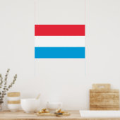 Poster Drapeau du Luxembourg (Cuisine)