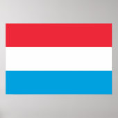 Poster Drapeau du Luxembourg (Devant)