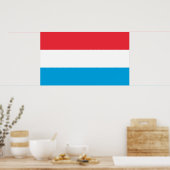 Poster Drapeau du Luxembourg (Cuisine)