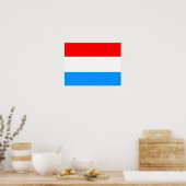 Poster Drapeau du Luxembourg (Cuisine)