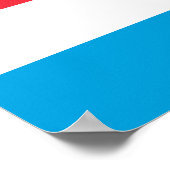Poster Drapeau du Luxembourg (Coin)