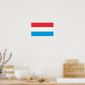 Poster Drapeau du Luxembourg (Cuisine)