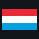 Poster Drapeau du Luxembourg<br><div class="desc">Drapeau patriotique du Luxembourg.</div>