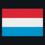 Poster Drapeau du Luxembourg<br><div class="desc">Drapeau patriotique du Luxembourg.</div>