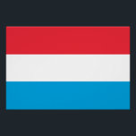 Poster Drapeau du Luxembourg<br><div class="desc">Drapeau patriotique du Luxembourg.</div>