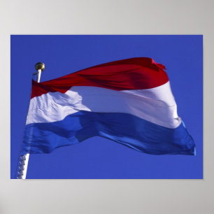 Poster drapeau du Luxembourg RF)