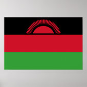 Poster Drapeau du Malawi (Devant)