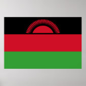 Poster Drapeau du Malawi (Devant)