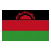 Poster Drapeau du Malawi (Devant)
