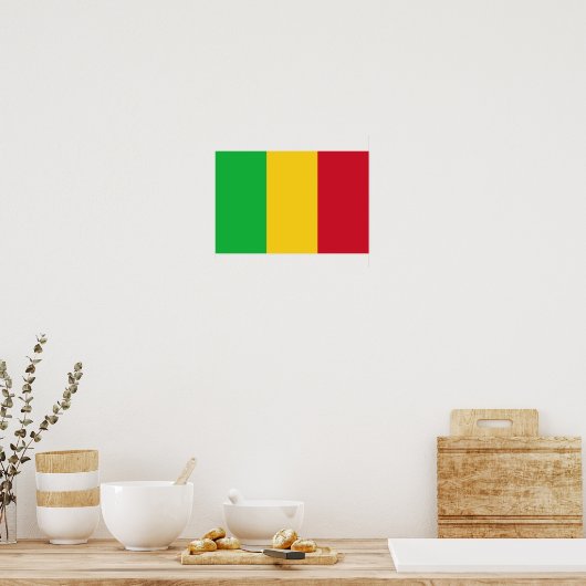 Poster Drapeau du Mali (Cuisine)