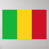 Poster Drapeau du Mali (Devant)