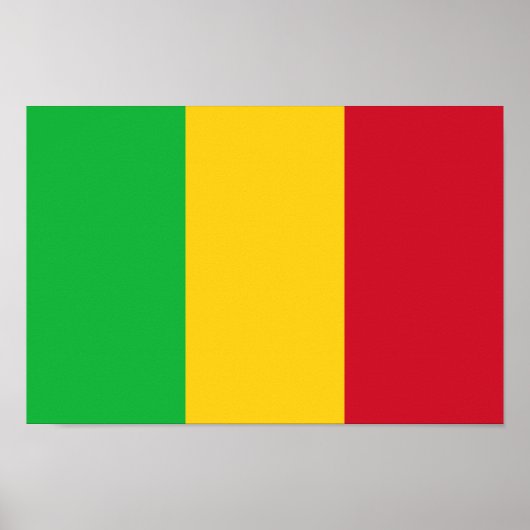 Poster Drapeau du Mali (Devant)