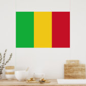 Poster Drapeau du Mali (Cuisine)