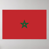 Poster Drapeau du Maroc (Devant)