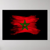Poster Drapeau du Maroc bracelet, drapeau national (Devant)
