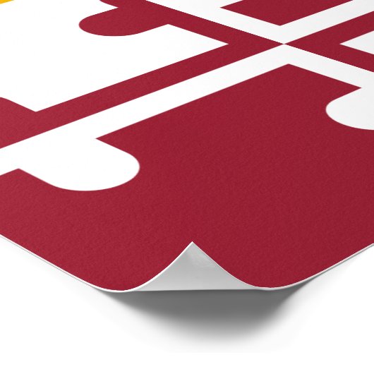 Poster Drapeau du Maryland (Coin)