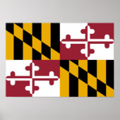 Poster Drapeau du Maryland (Devant)