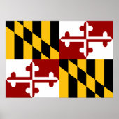 Poster Drapeau du Maryland (Devant)