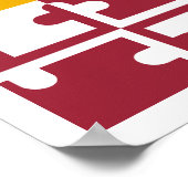 Poster Drapeau du Maryland (Coin)
