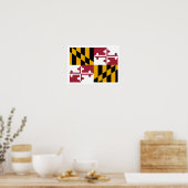 Poster Drapeau du Maryland (Cuisine)
