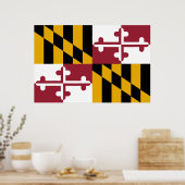 Poster Drapeau du Maryland (Cuisine)