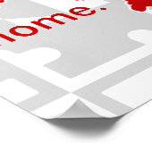 Poster Drapeau du Maryland/Pop d'état de couleur - rouge (Coin)