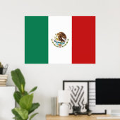 Poster Drapeau du Mexique (Bureau à domicile)