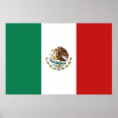 Poster Drapeau du Mexique (Devant)