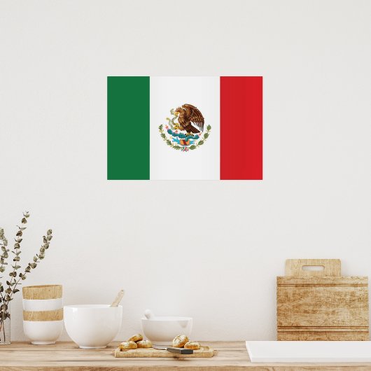 Poster Drapeau du Mexique (Cuisine)