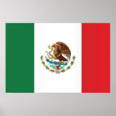 Poster Drapeau du Mexique (Devant)