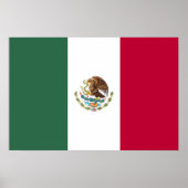 Poster Drapeau du Mexique (Devant)