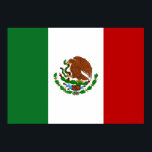 Poster Drapeau du Mexique<br><div class="desc">Drapeau du Mexique. Drapeau Mexique de grande qualité. Nous avons d'autres cadeaux mexicains, des chemises mexicaines avec des imprimés à la fois avant et arrière, des mugs mexicains, des cartes Mexique et bien plus encore pour le Mexique</div>