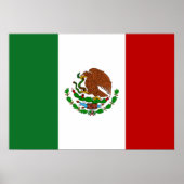 Poster Drapeau du Mexique (Devant)