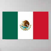 Poster Drapeau du Mexique (Devant)
