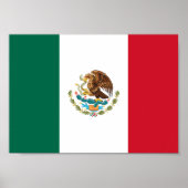 Poster Drapeau du Mexique (Devant)