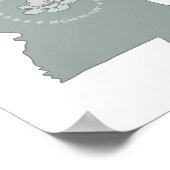 Poster Drapeau du Mississippi (Coin)