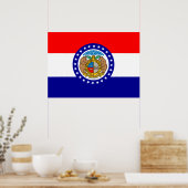 Poster Drapeau du Missouri (Cuisine)