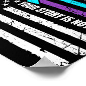 Poster Drapeau du Mois de la sensibilisation à la prévent (Coin)