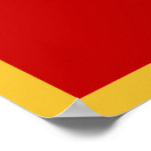 Poster Drapeau du Monténégro (Coin)