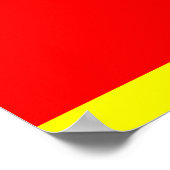 Poster Drapeau du Monténégro (Coin)