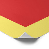 Poster Drapeau du Monténégro (Coin)