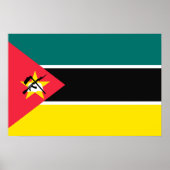 Poster Drapeau du Mozambique (Devant)