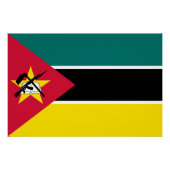 Poster Drapeau du Mozambique (Devant)