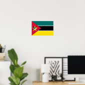 Poster Drapeau du Mozambique (Bureau à domicile)