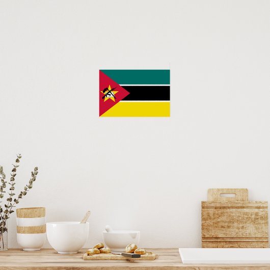 Poster Drapeau du Mozambique (Cuisine)