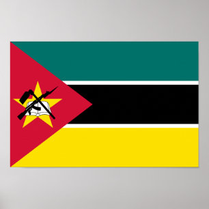 Poster Drapeau du Mozambique