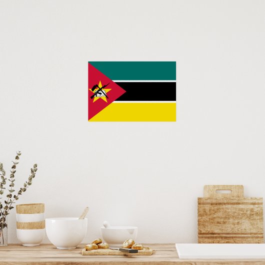 Poster Drapeau du Mozambique (Cuisine)