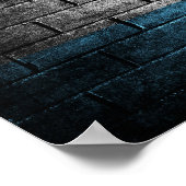 Poster Drapeau du mur d'Argentine (Coin)